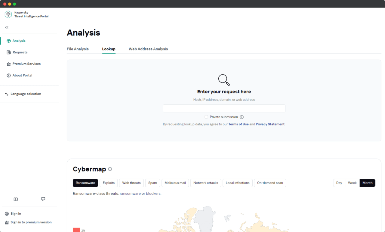 Kaspersky Threat Intelligence Portal